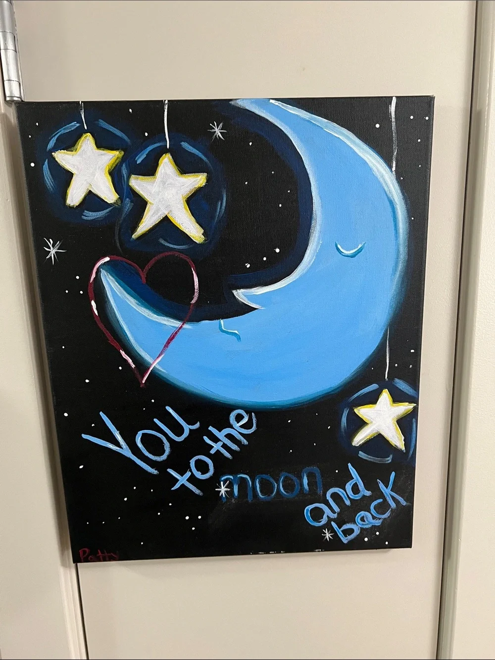 Blue Moon Canvas Wall Art – 
